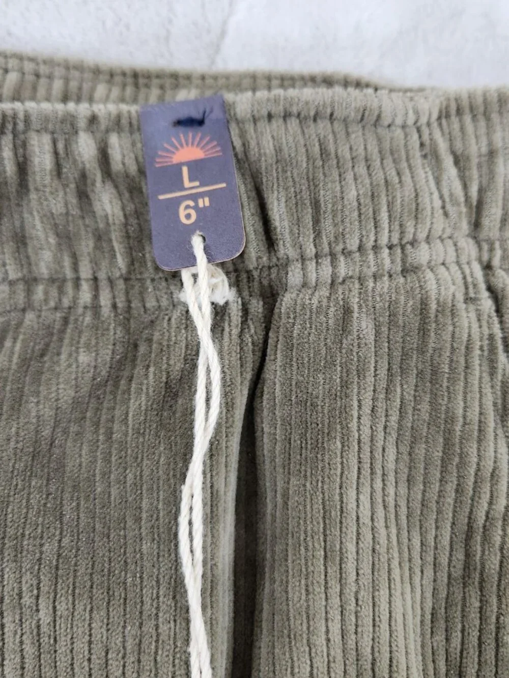 Faherty Mens Shorts Size Large Essential Corduroy Green 6